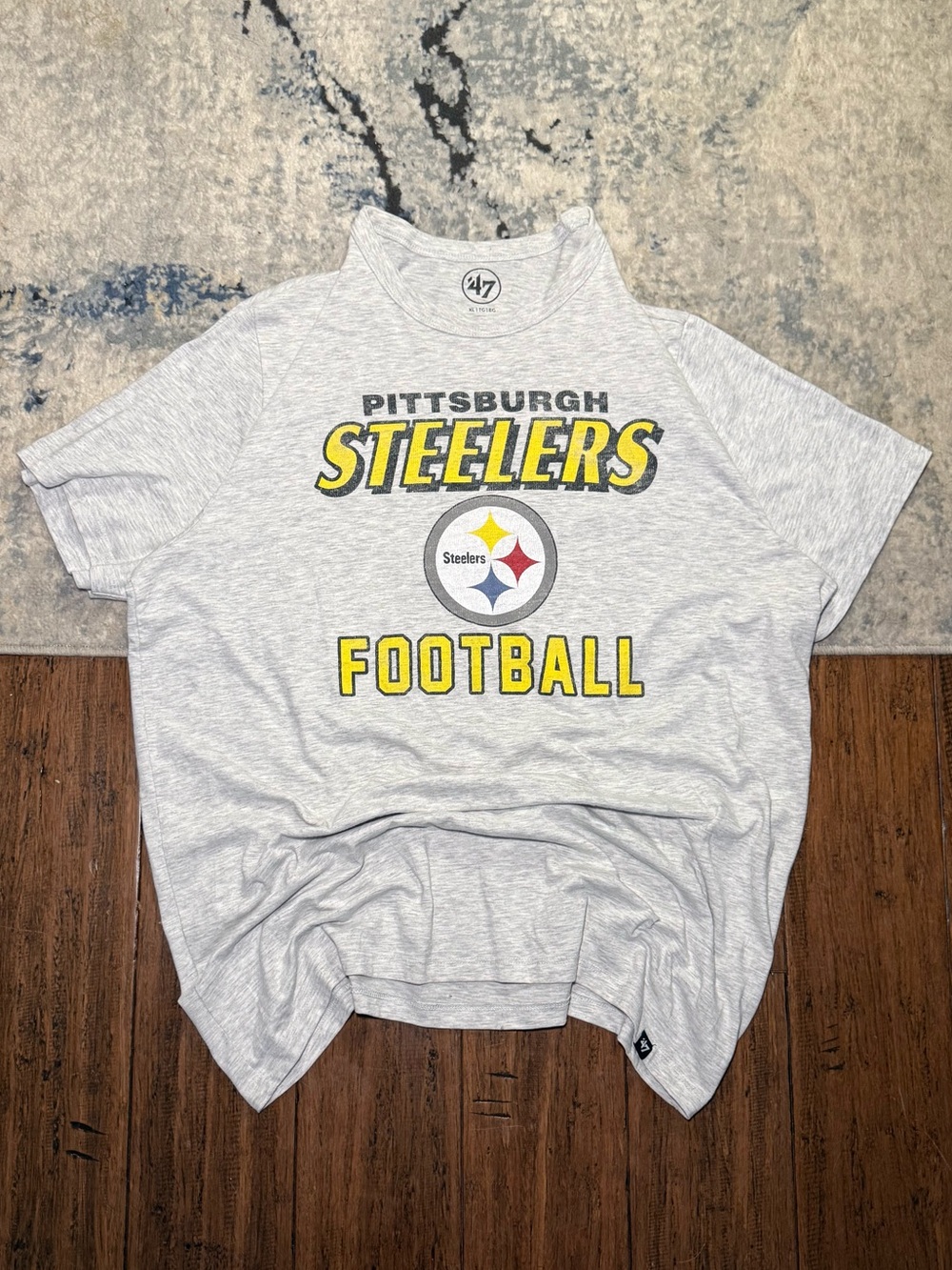 ’47 Pittsburgh Steelers Football Gray T-Shirt – Size XL